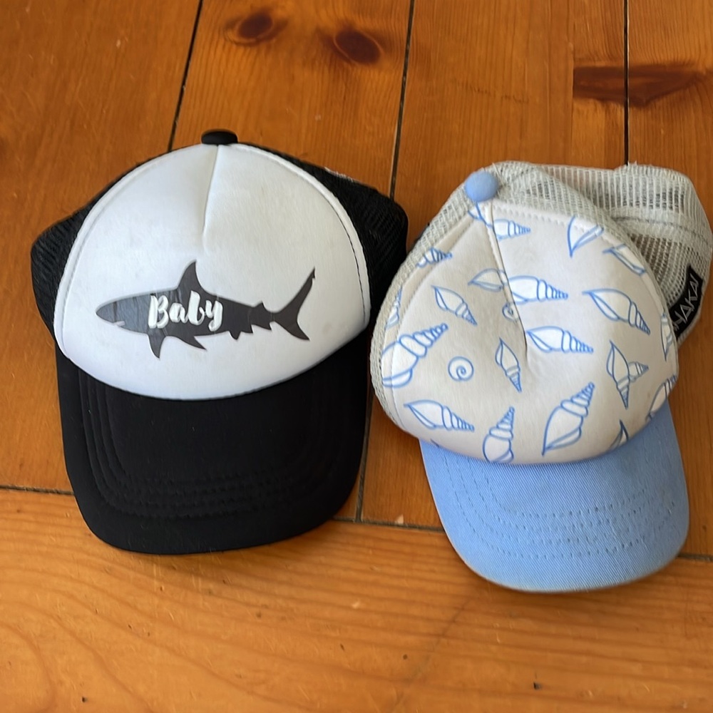 Infant trucker hat by Kahakai and tiny trucker hat